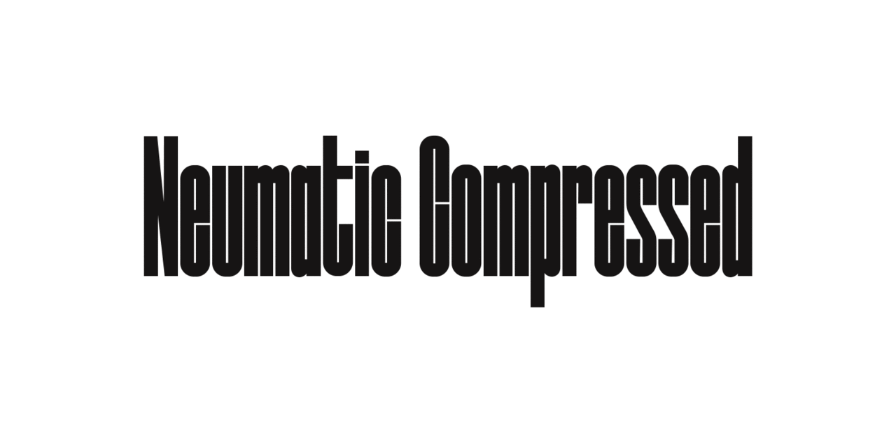 Czcionka Neumatic Compressed